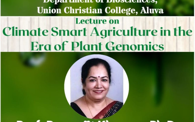 Lecture Series – Climate Smart Agriculture in the Era of Plant Genomics
