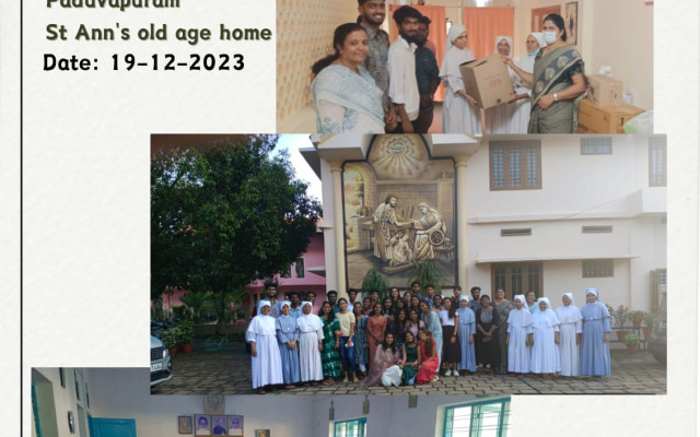 Visit to Old Age Home at Nazareth Convent, Edakkunnu