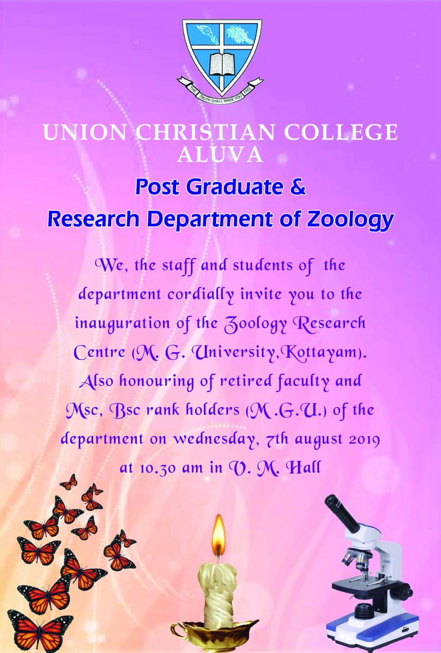 Zoology Research Centre Inauguration