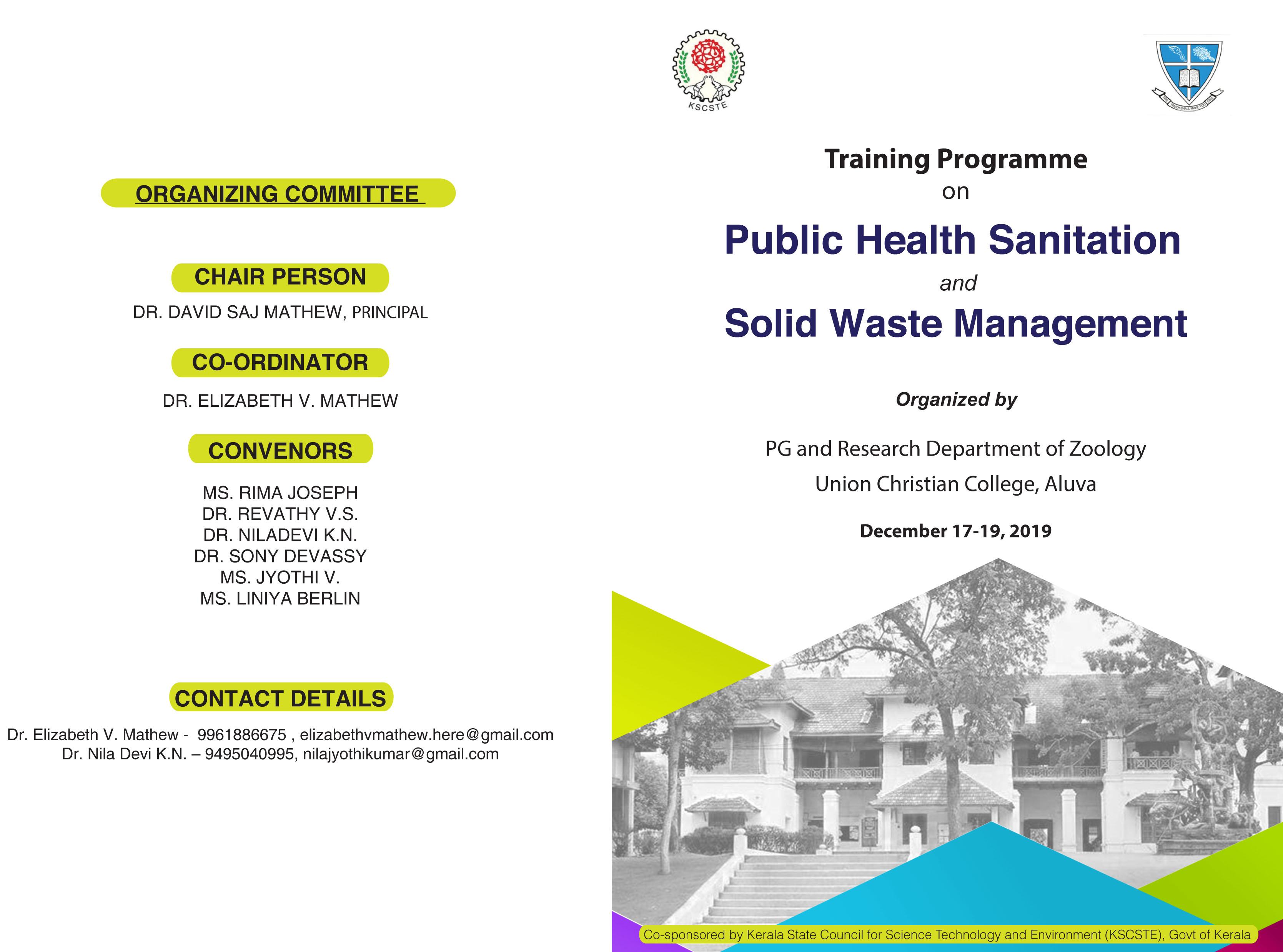 Public Health Sanitation and Solid Waste Management- a training programme by KSCSTE