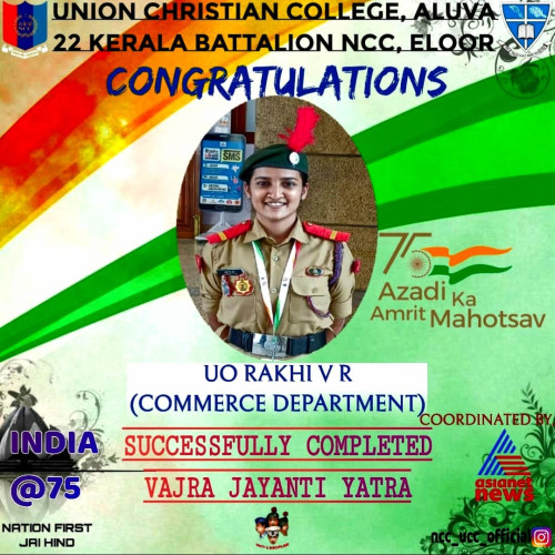 Congratulations to UO Rakhi V.R.