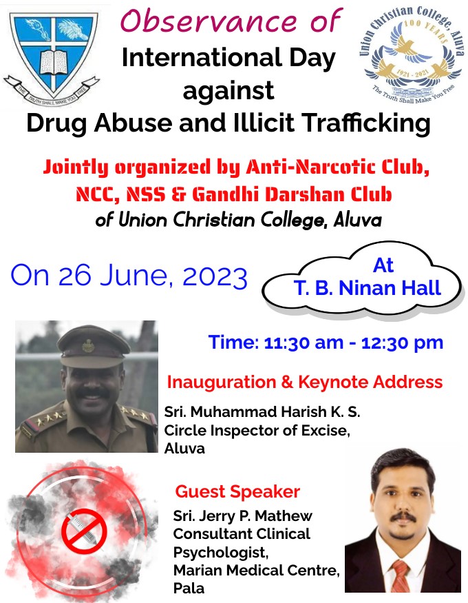 International Day against Drug Abuse and Illicit Trafficking.