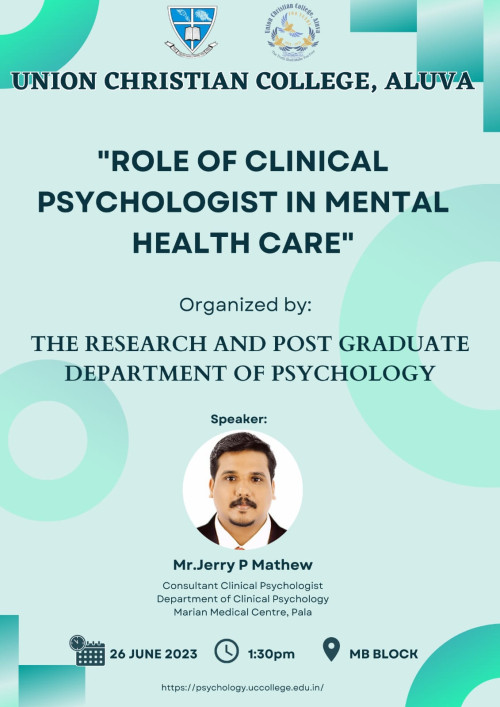 Role of Clinical Psychologist in Mental Health Care