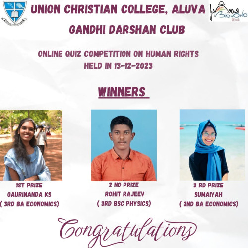 Winners of the Online Quiz Competition