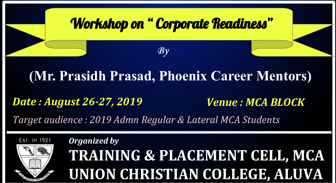 WORKSHOP ON CORPORATE READINESS