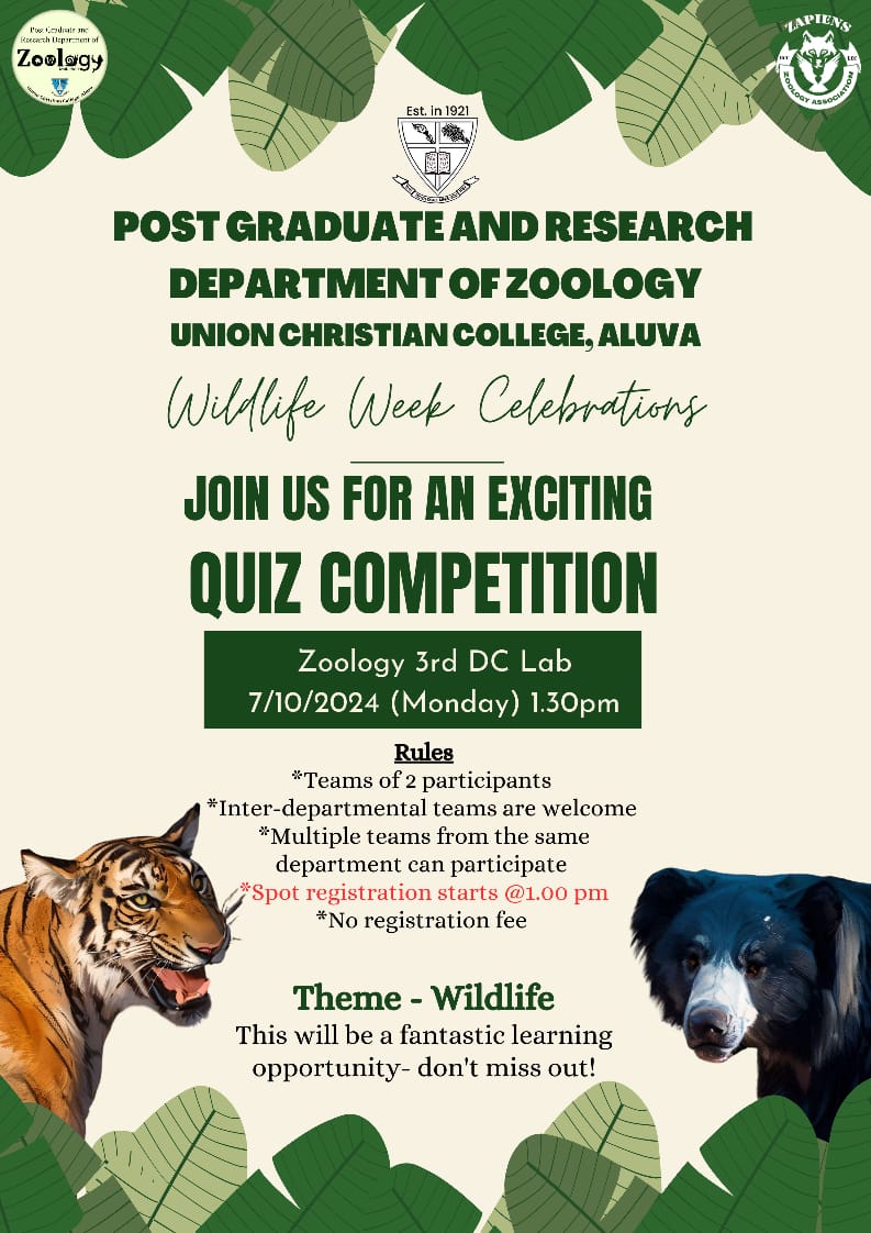 QUIZ COMPETITION- Wildlife Week Celebrations 2024