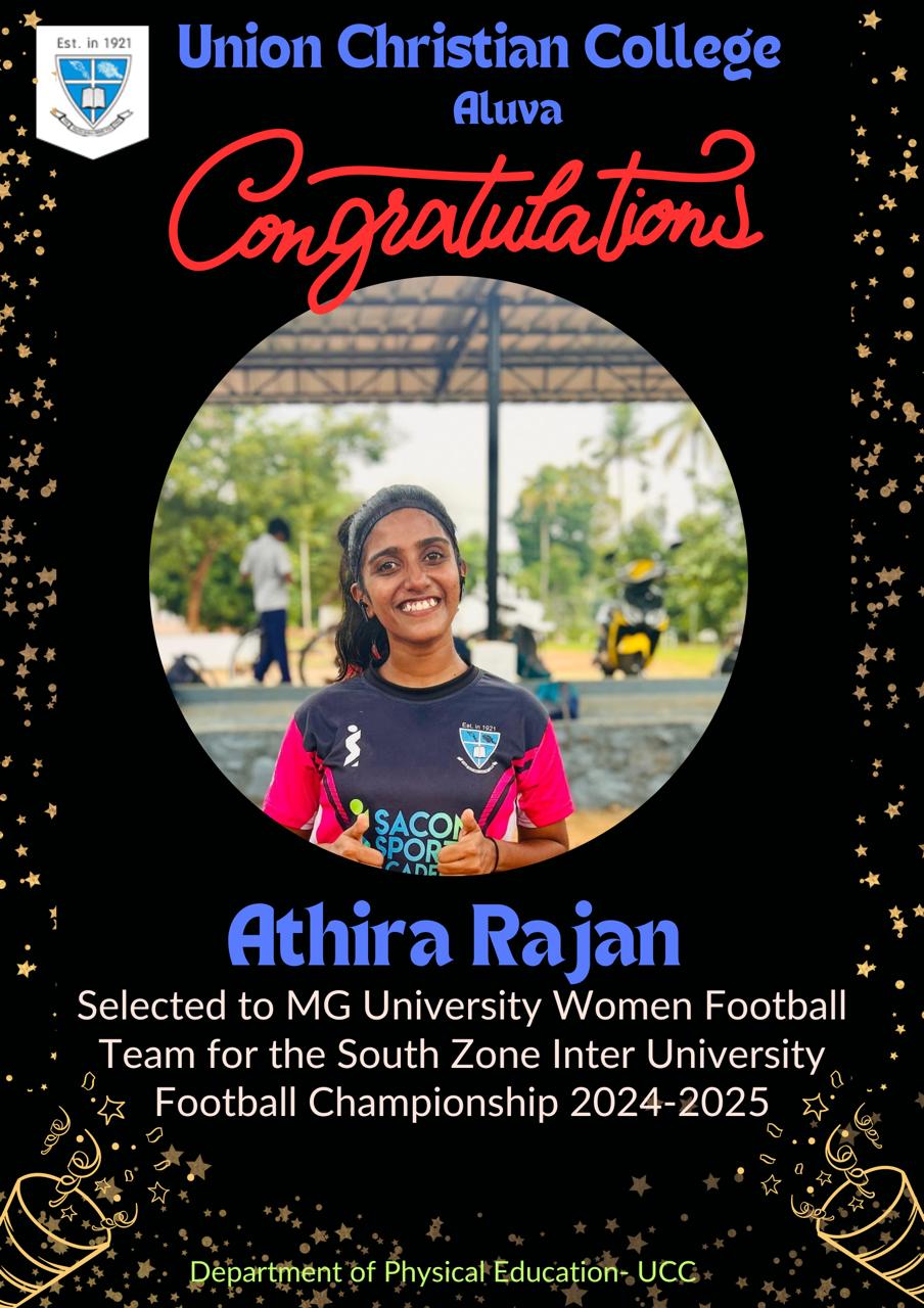 Congratulations to Athira