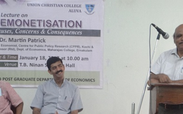 Lecture On  ‘Demonetization, Causes, Concerns and Consequences’