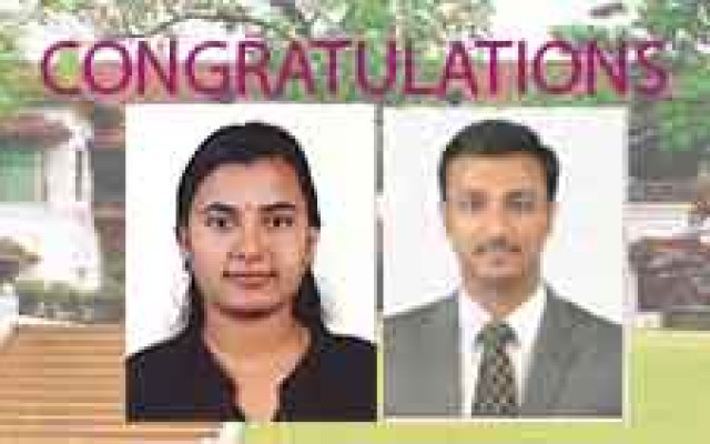 Congratulation K. M. Shiyas and Arya V S for securing good rank in Indian Civil Service