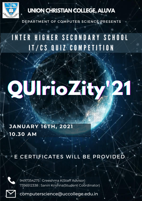 “QUIrioZity ’21” – Inter-school IT Quiz competition