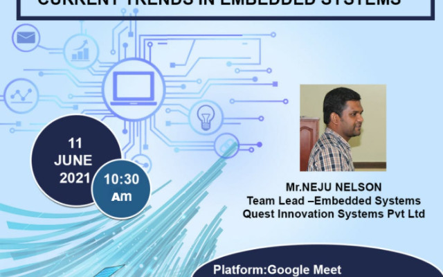Webinar on “CURRENT TRENDS IN EMBEDDED SYSTEMS”