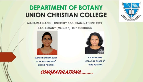 Congratulations to the Rank Holders – BSc Botany