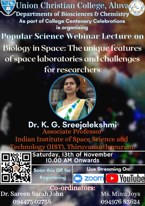 Webinar – Biology in Space: The unique features of space laboratories and challenges for researchers