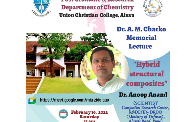 Dr. A.M Chacko Memorial Lecture