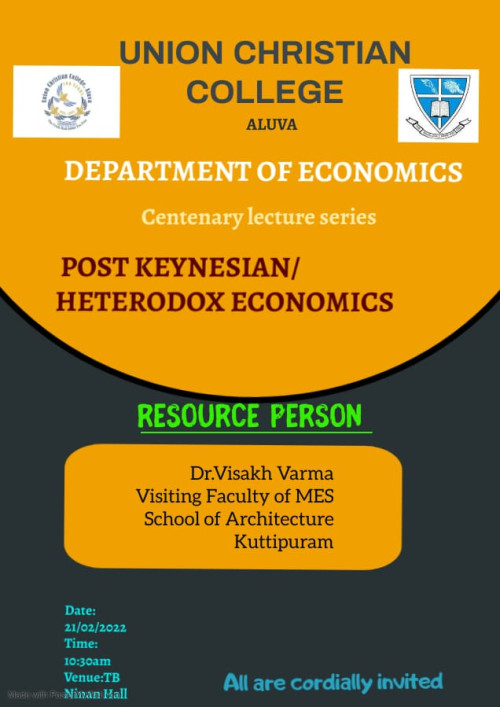Centenary Lecture Series – Department of Economics