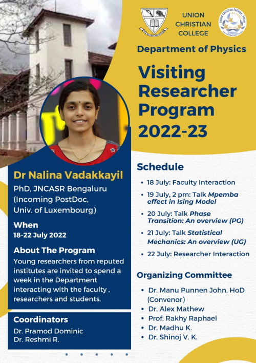 Visiting Researcher Program 2022.
