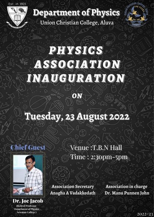 Physics Association Inauguration
