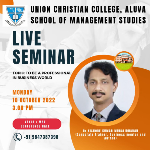 Seminar – ‘To be a professional in business world’