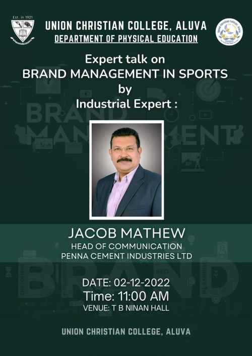 Expert Talk on Brand Management in Sports.