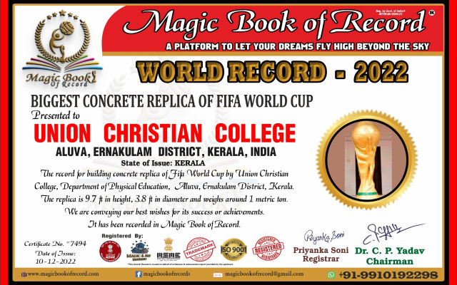 UC College enters the Magic Book of Record.