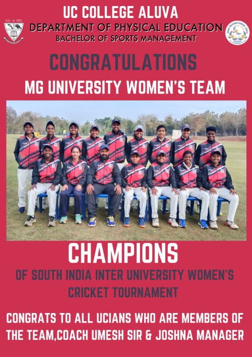 Congratulations to the MG University team.