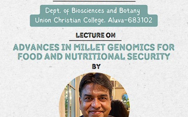 Popular Science Lecture – Advances in Millet Genomics for Food and Nutritional Security