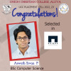 Congratulations to Aswath Sivan P.