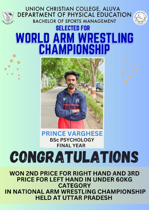 Congratulations to Prince Varghese