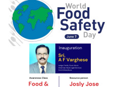 ഭക്ഷ്യ സുരക്ഷ ബോധവൽക്കരണ ക്ലാസ് – World Food safety Day 2023.