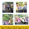 Disaster Management Club members visits the land slide affected areas