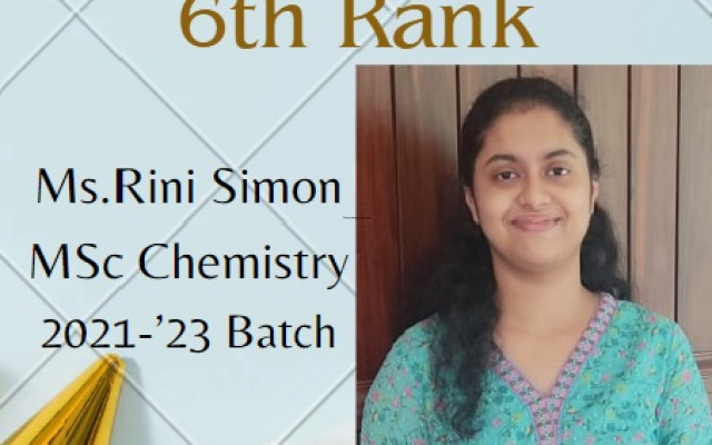 Congratulations to Ms. Rini Simon