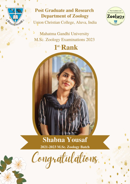 Congratulations to Shabna Yusaf