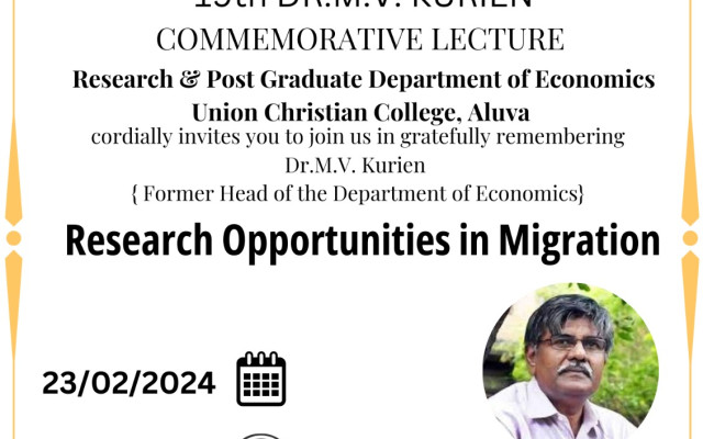 Research Opportunities in Migration