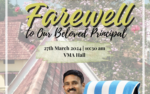 Farewell to our beloved Principal