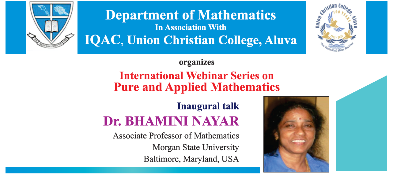 Webinar – Pure and Applied Mathematics