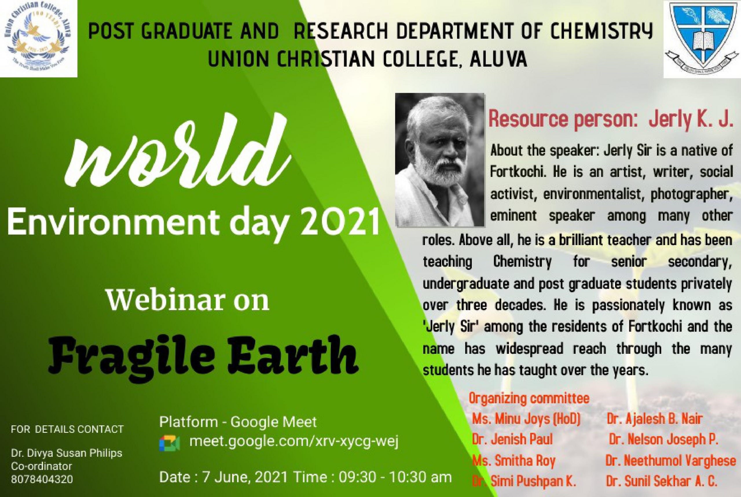 Webinar – Fragile Earth