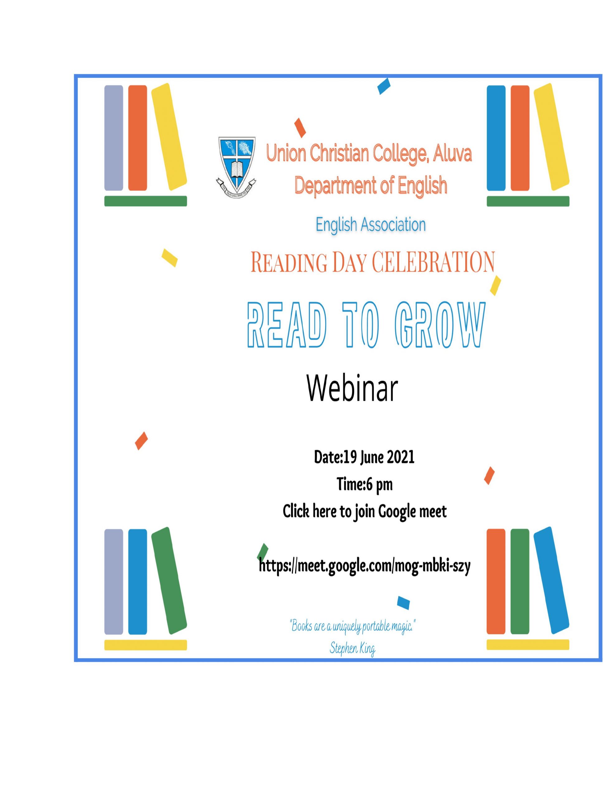 Webinar – Read to Grow