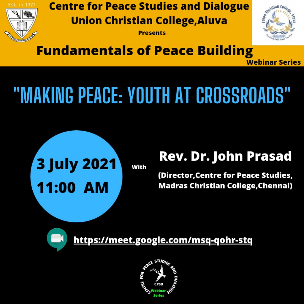 Webinar – Fundamentals of Peace Building