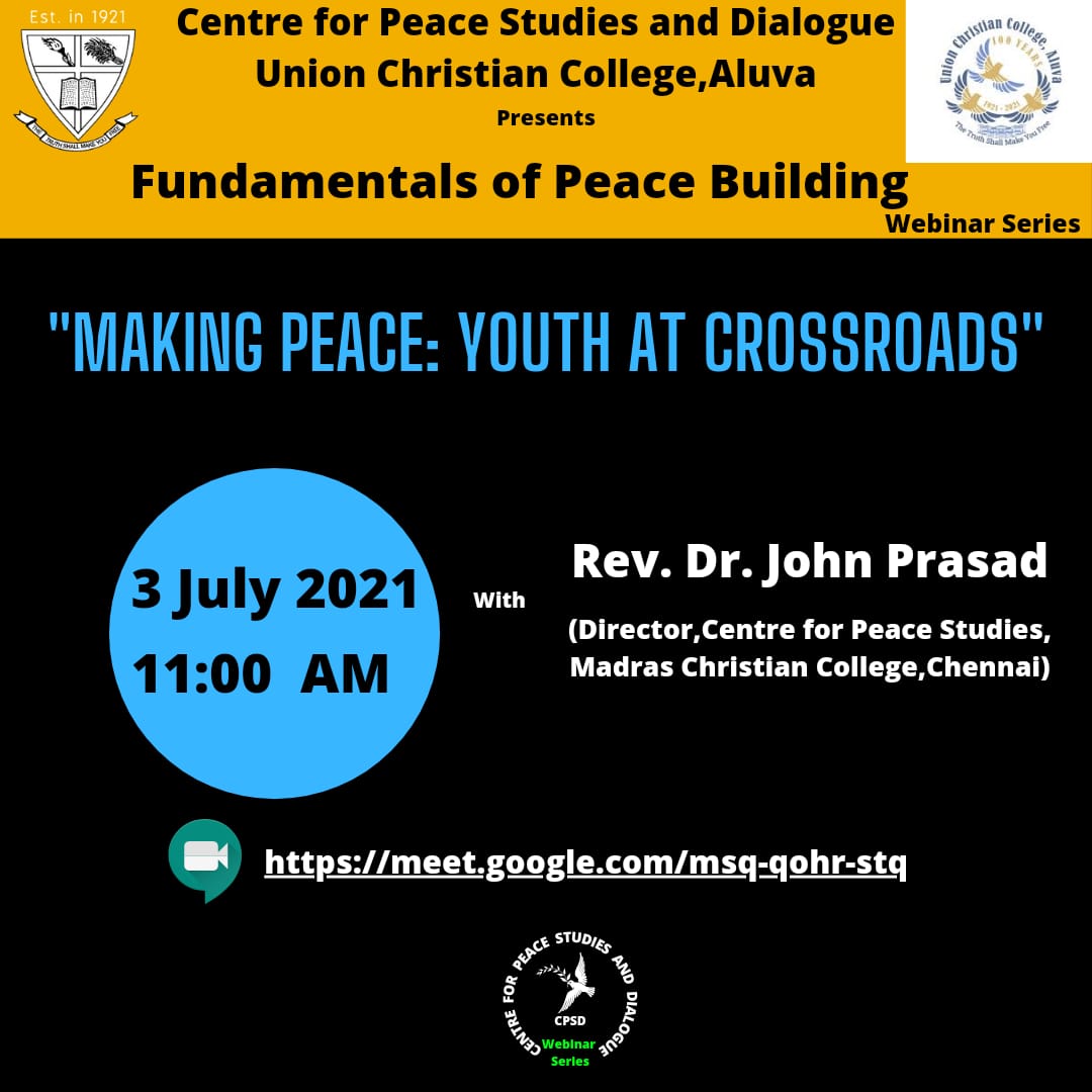Webinar – Fundamentals of Peace Building