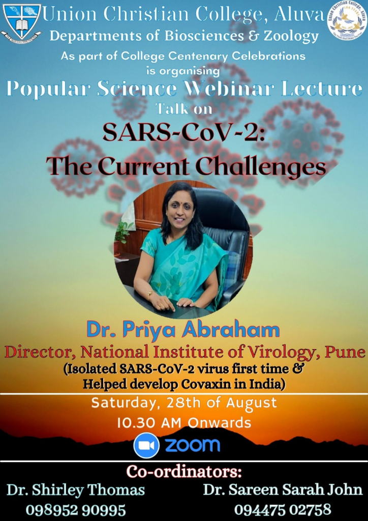 Webinar – SARS-CoV-2: The current challenges