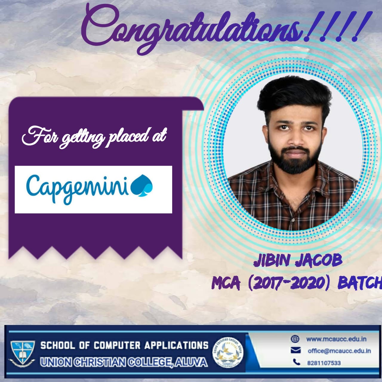 Congratulations to Jibin
