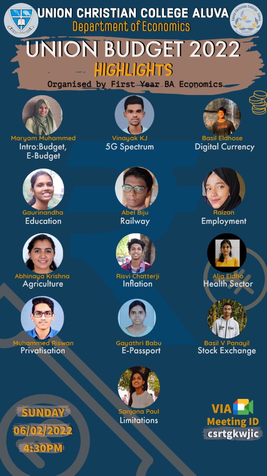 Session on Union Budget 2022