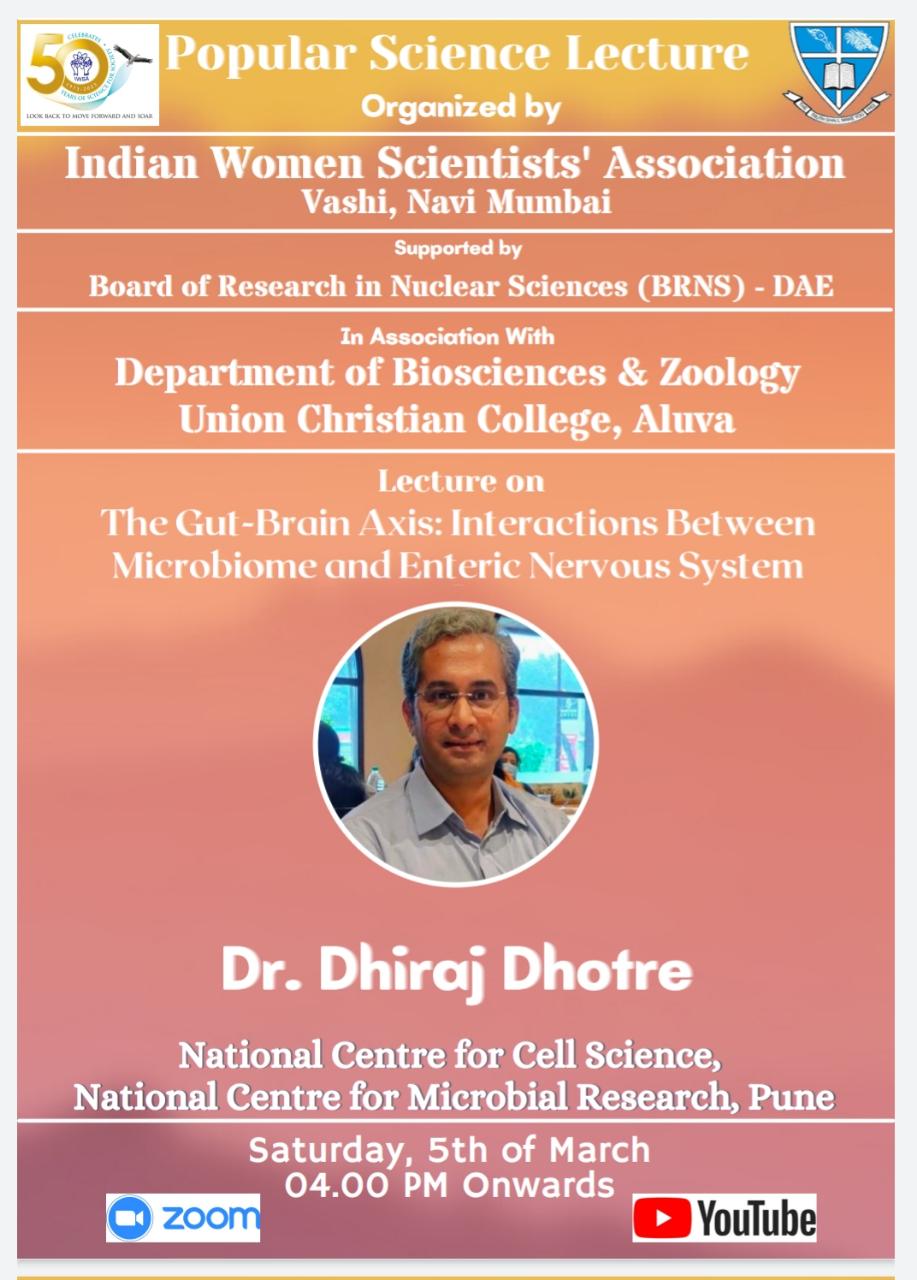 Popular Science Lecture – Dept. of Bio sciences.
