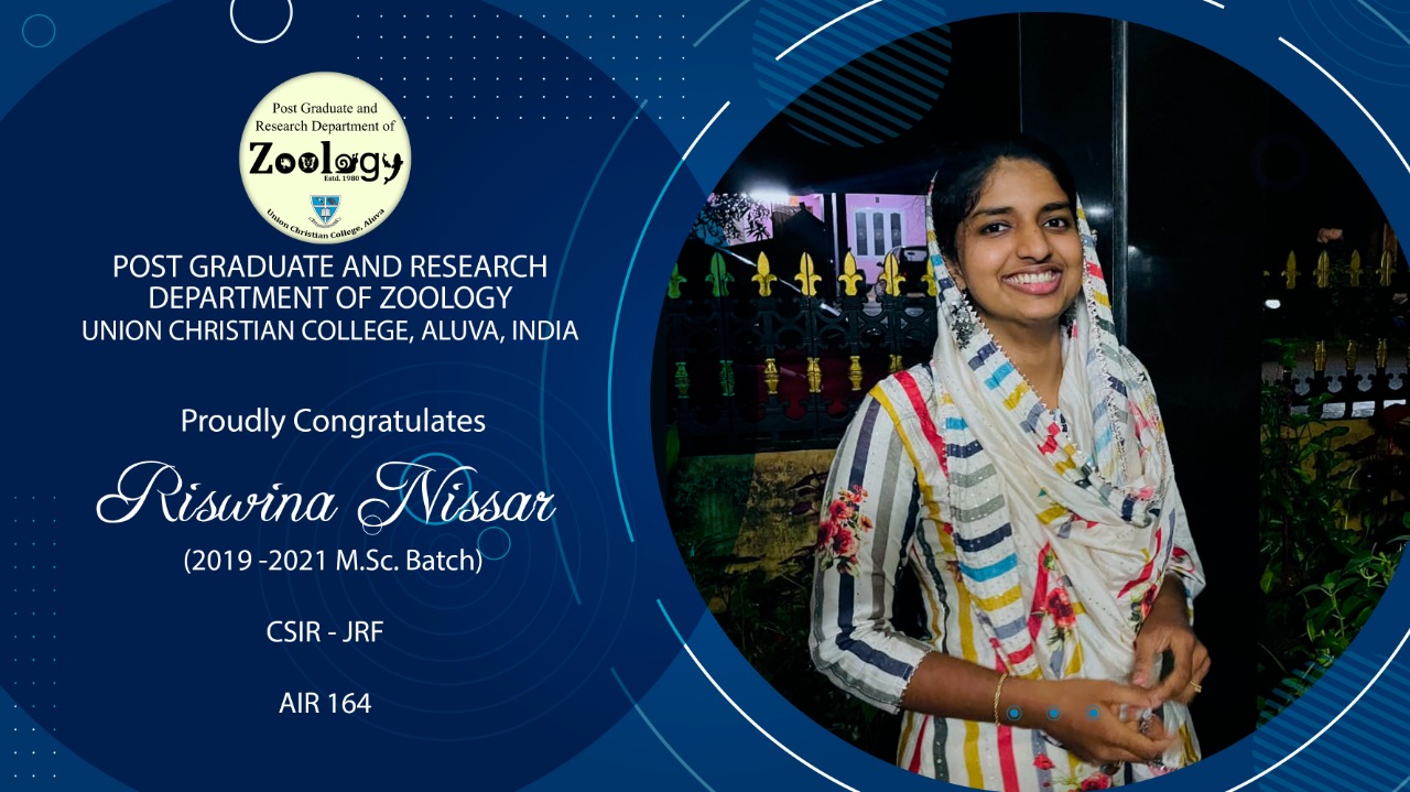 Congratulations to Rizwina Nissar