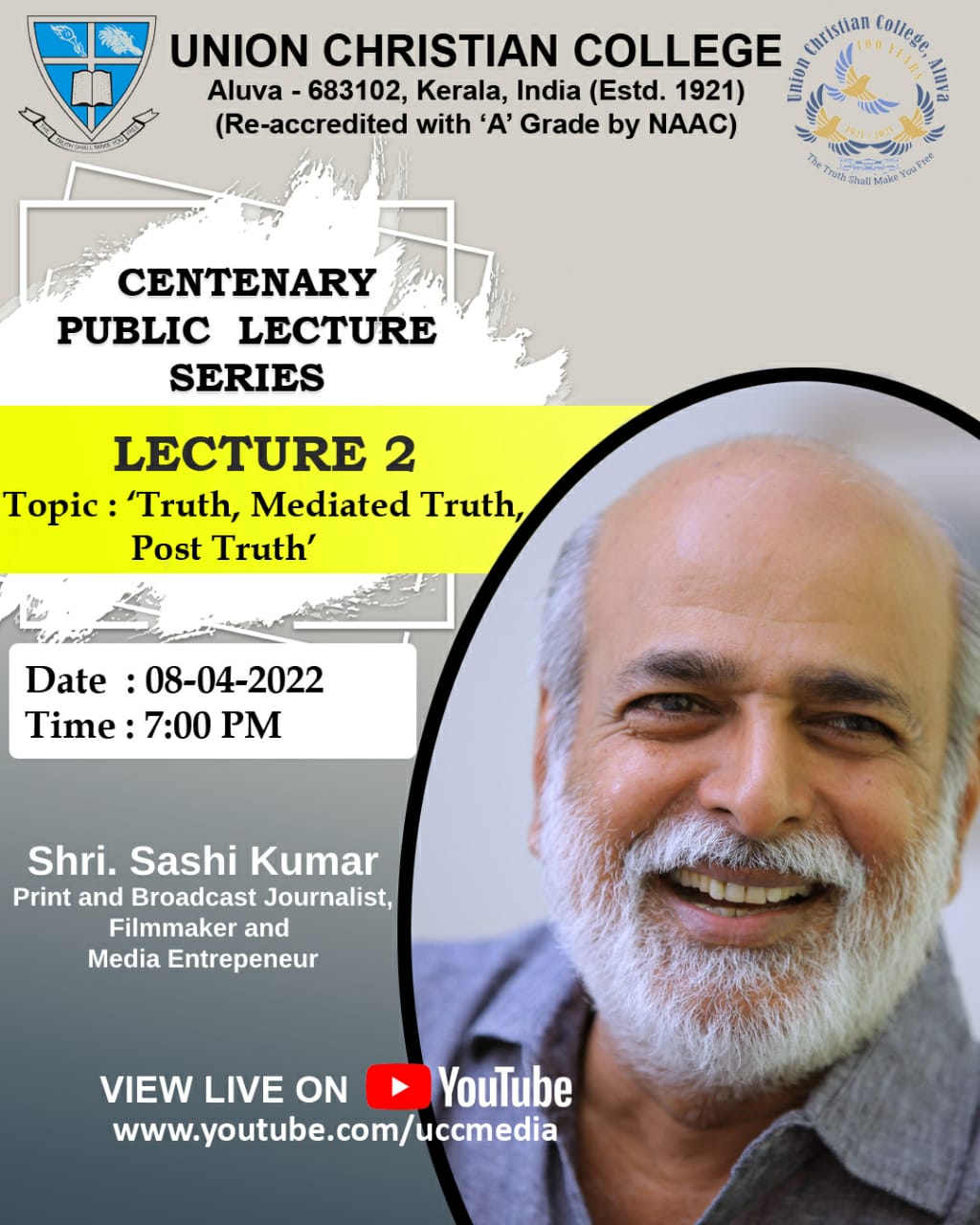 Centenary Public Lecture Series – Lecture 2