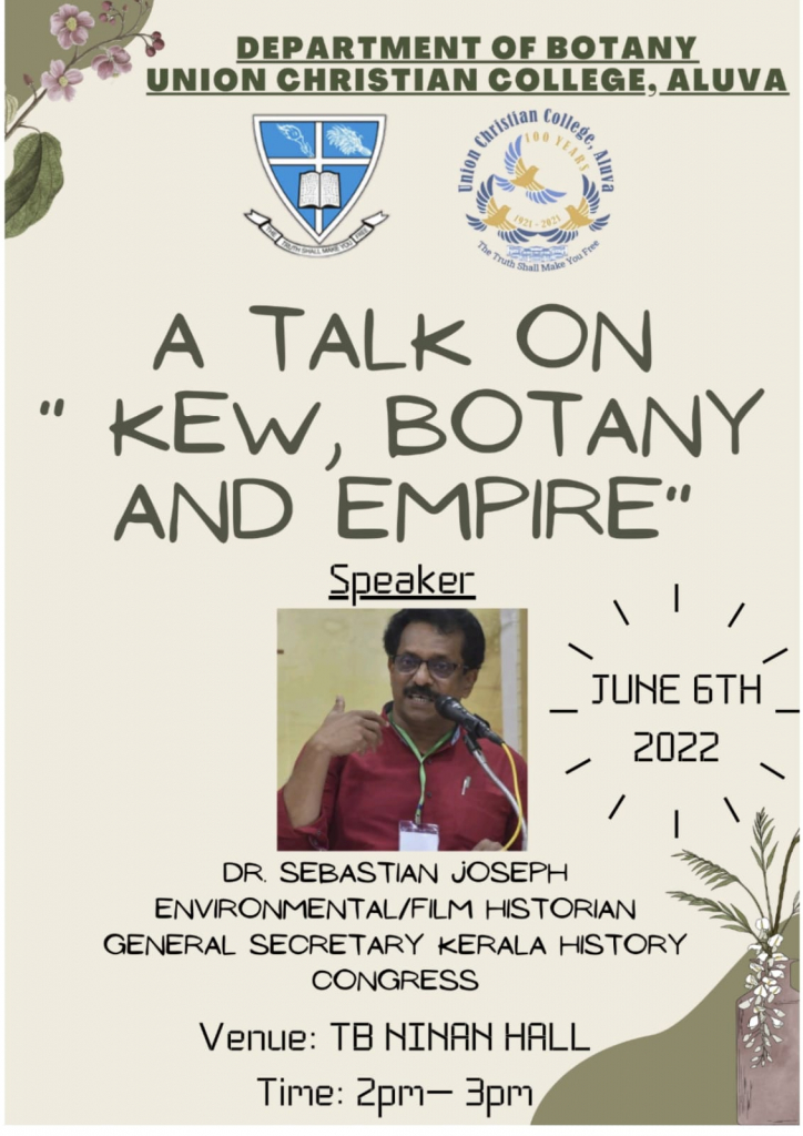 Talk – “Kew, Botany and Empire”
