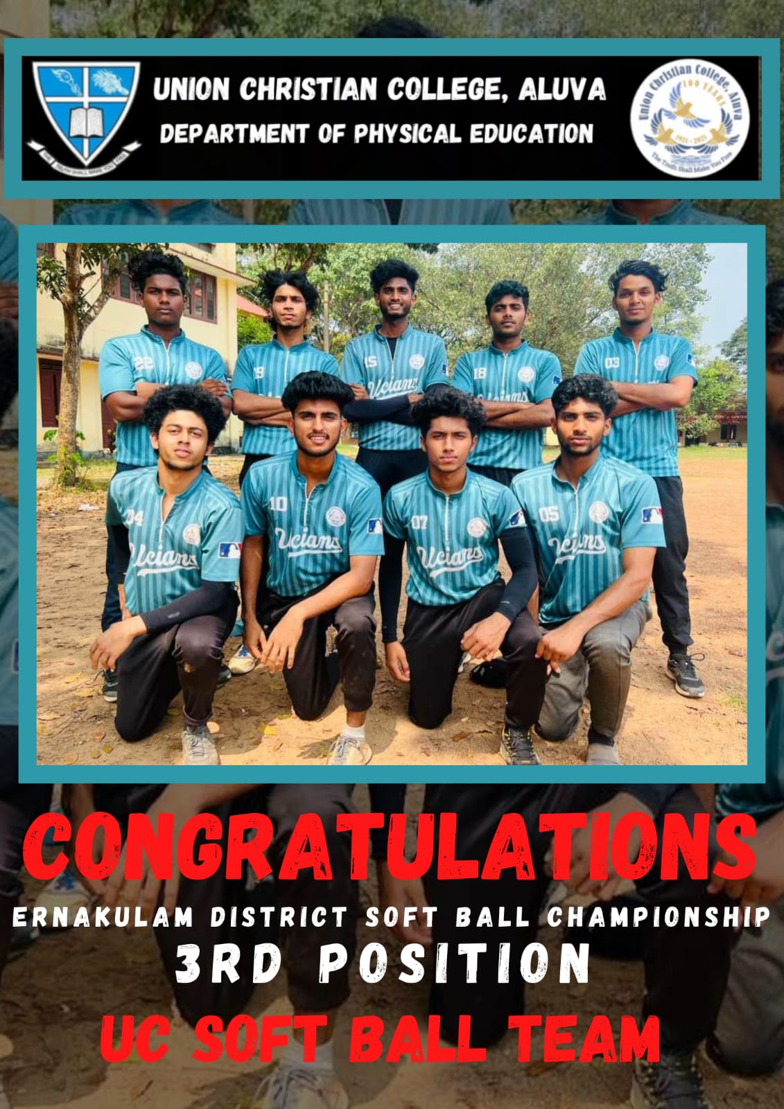 Congratulations to the Mens Softball Team