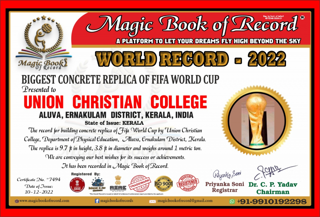 UC College enters the Magic Book of Record.