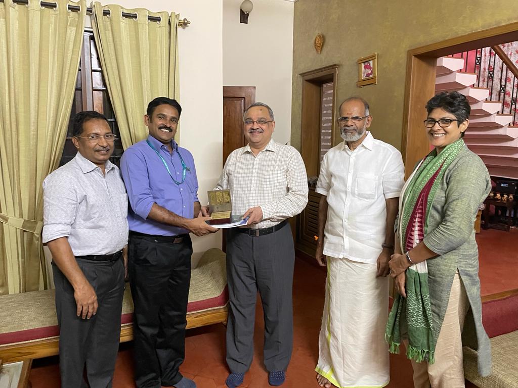 Memento presented to Chief Justice K Vinod Chandran