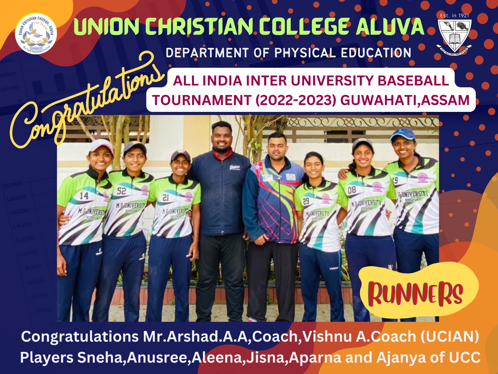 Congratulations to the Women’s Baseball team.